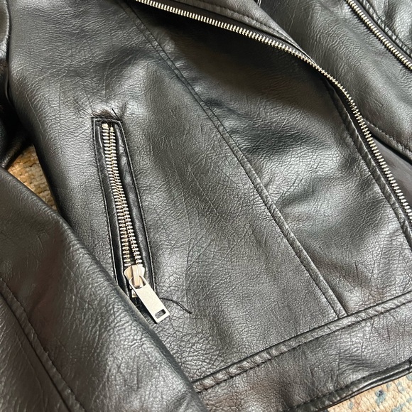 Primark Black Kids Faux Leather Jacket - Picture 4 of 8